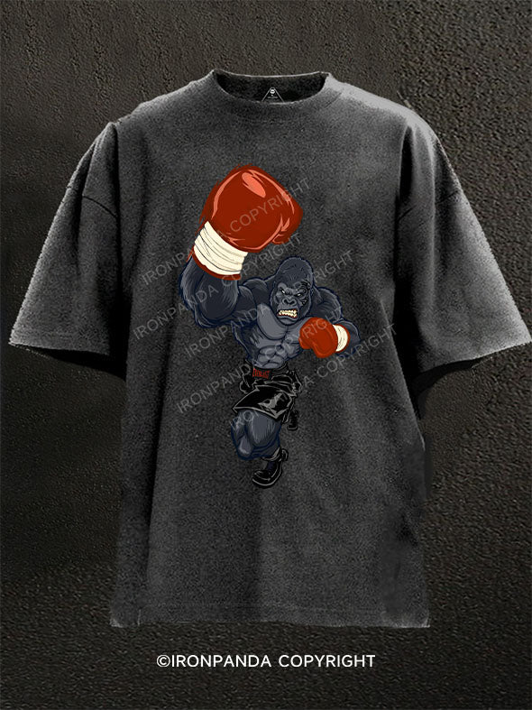 Gorilla Boxing Washed Gym Shirt