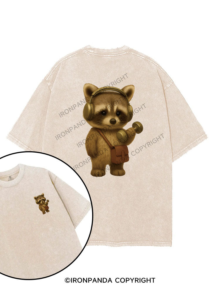 RACCOON RHYTHM REPS printed Gym Shirt