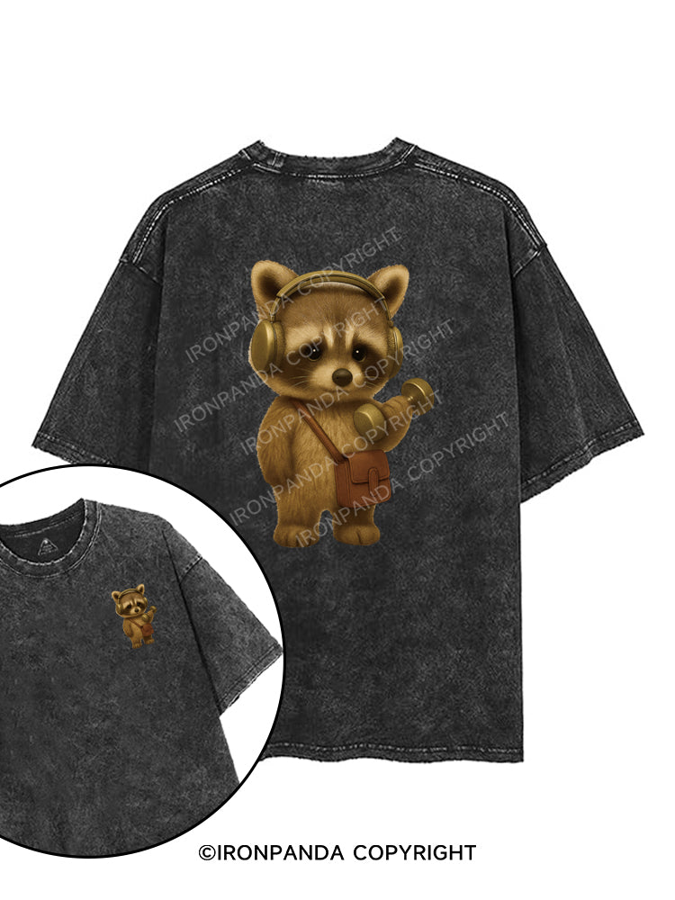 RACCOON RHYTHM REPS printed Gym Shirt