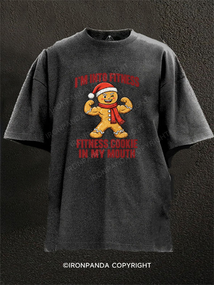 I'M INTO FITNESS FITNESS COOKIE IN MY MOUTH Washed Gym Shirt