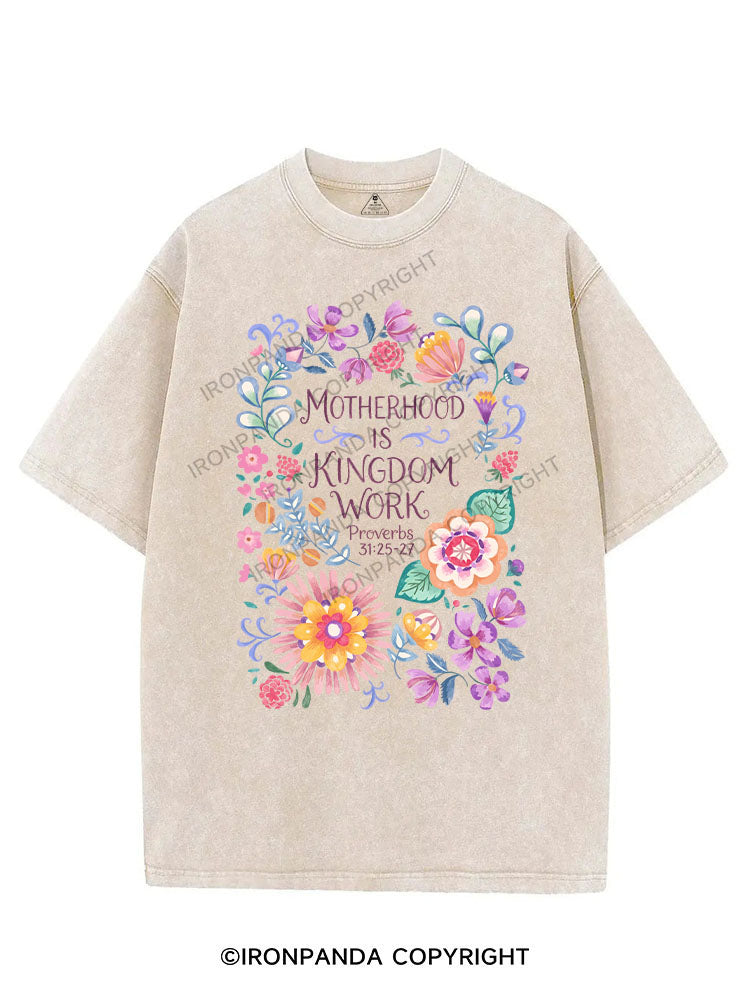 MOTHERHOOD IS KINGDOM WORK VINTAGE GYM SHIRT