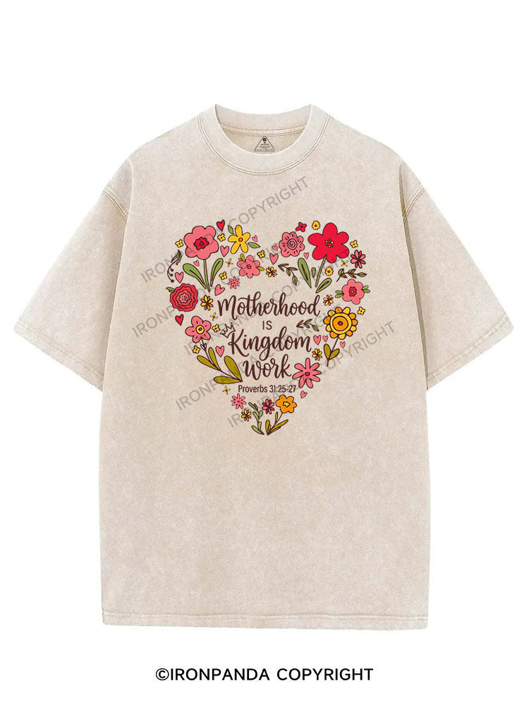 MOTHERHOOD IS KINGDOM WORK VINTAGE GYM SHIRT