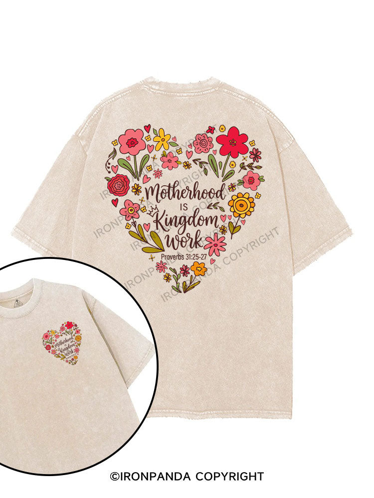 MOTHERHOOD IS KINGDOM WORK printed Gym Shirt