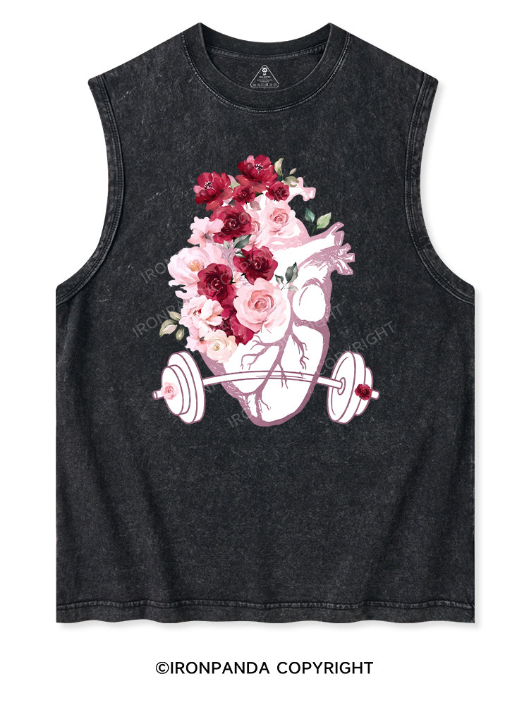 Floral Strength Washed Tank