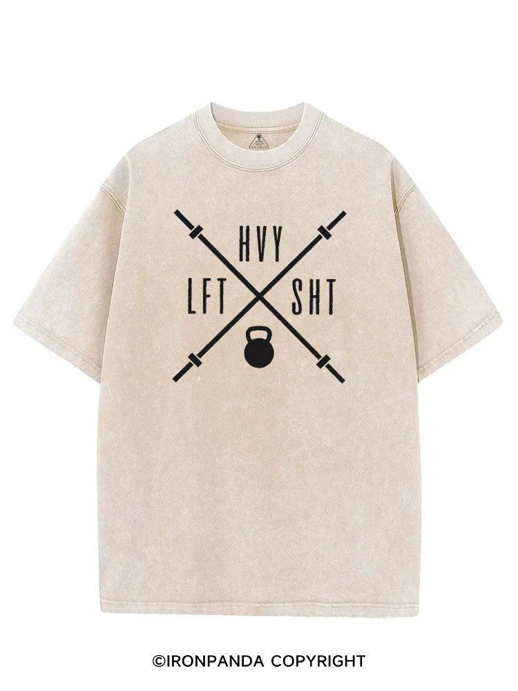 HVY LFT SHT FUNNY WEIGHTLIFTING VINTAGE GYM SHIRT