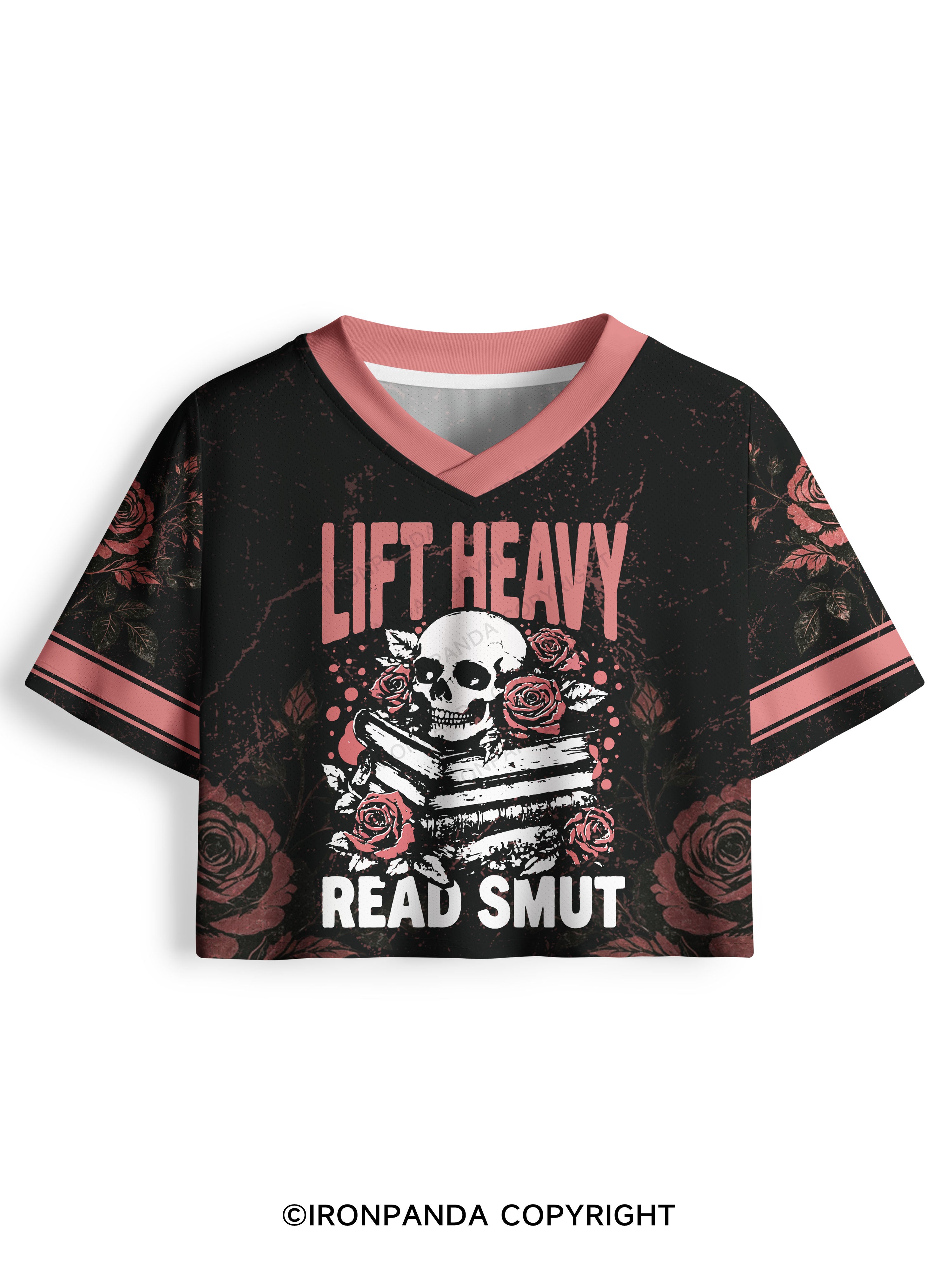 LIFT HEAVY READ SMUT SKELETON Pro Mesh Jersey