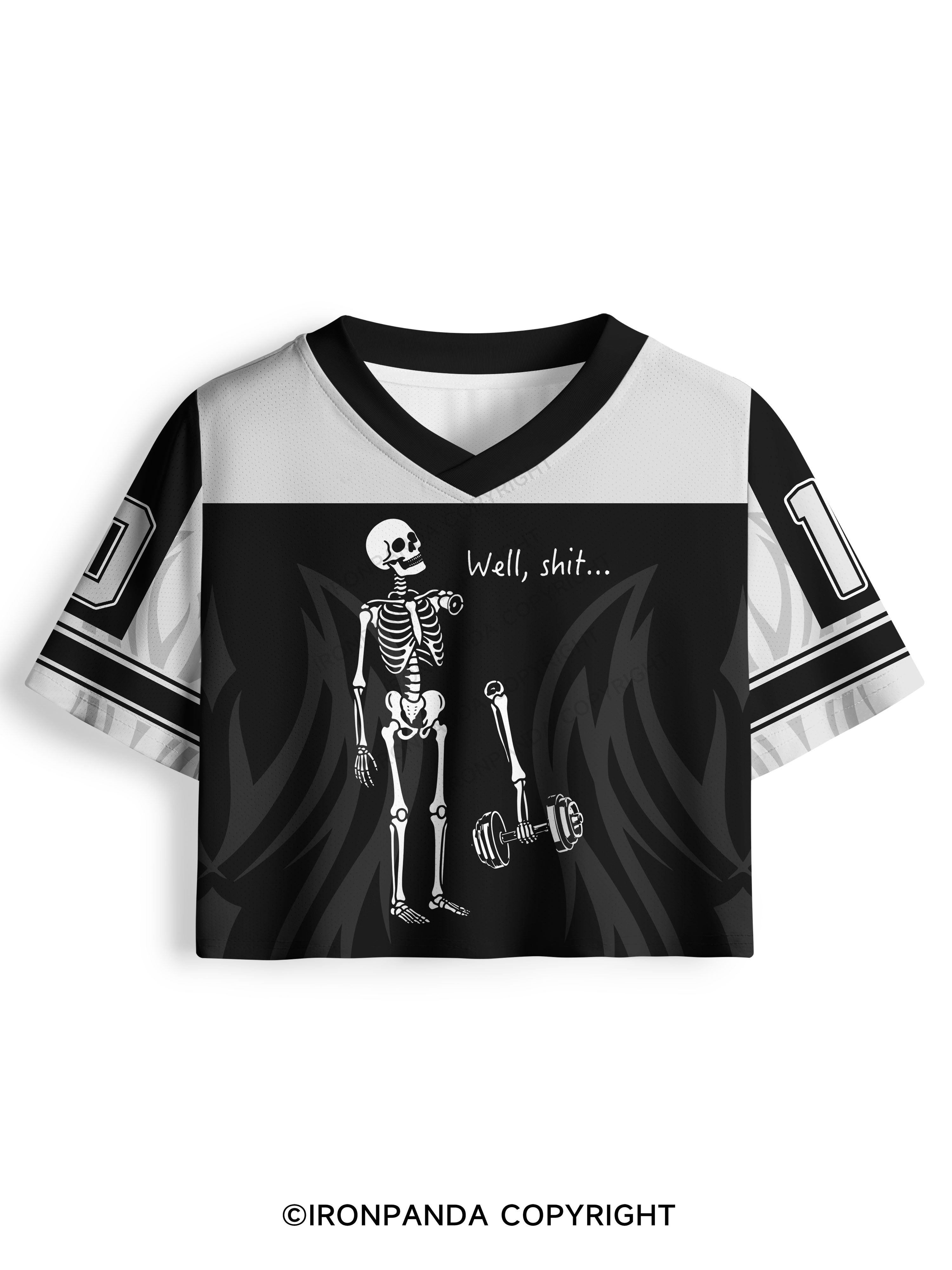 Well Shit Funny Skeleton Pro Mesh Jersey