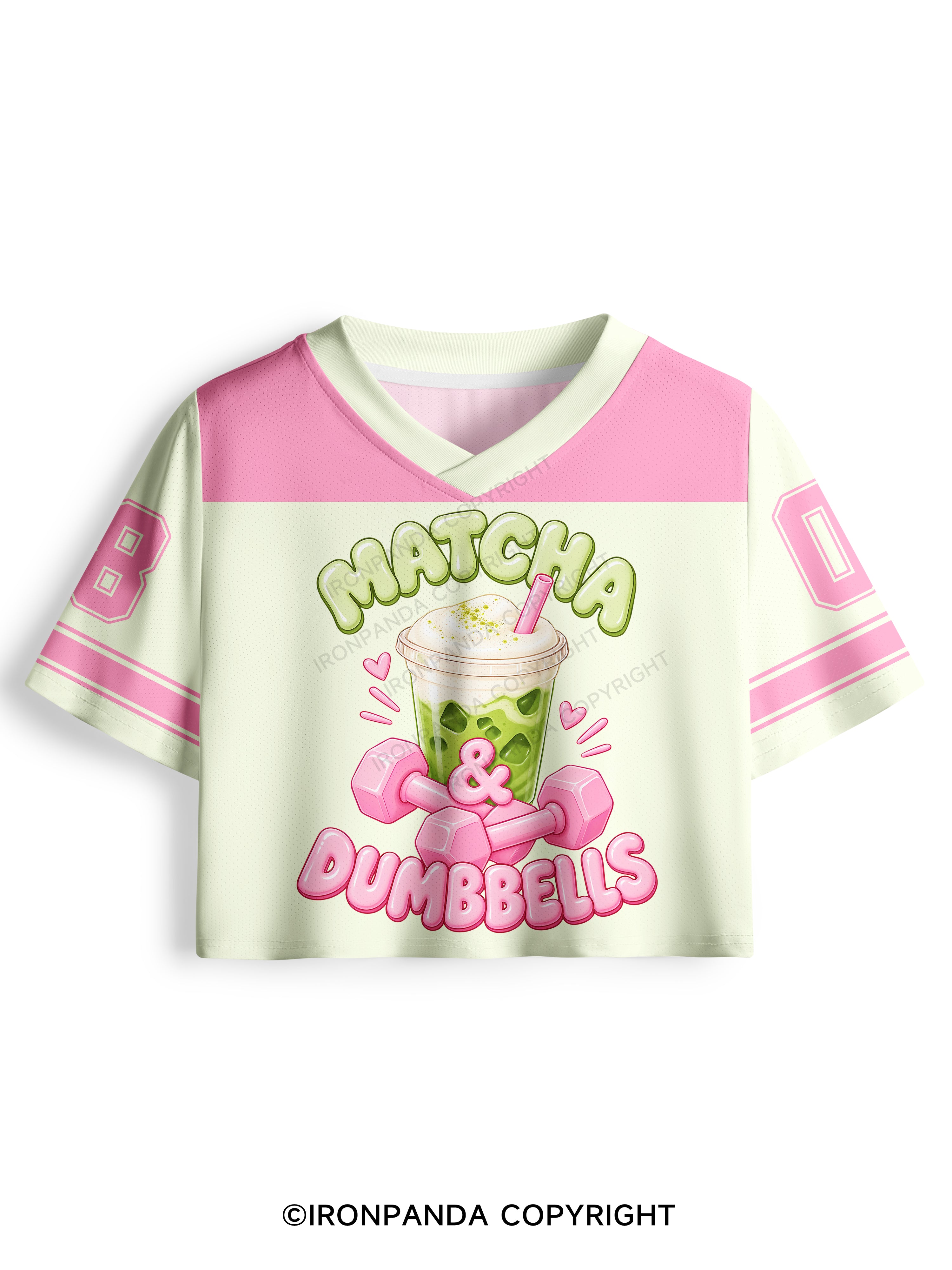 MATCHA & DUMBBELLS MATCHA GYM LOVER Pro Mesh Jersey