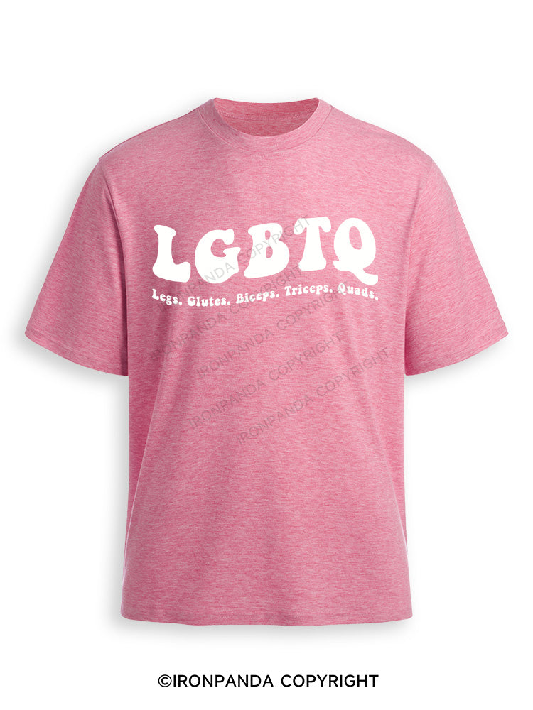 LGBTQ: Legs, Glutes, Biceps, Triceps, Quads Ultra Soft Heather T-Shirt