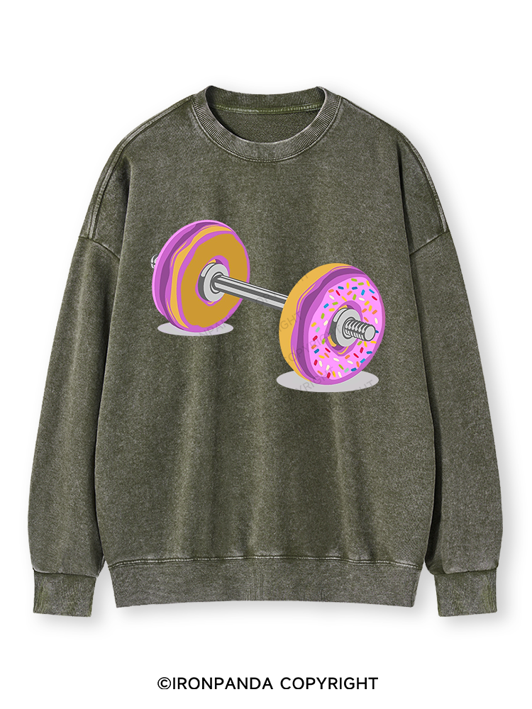 DONUT BARBELL Washed Sweatshirt
