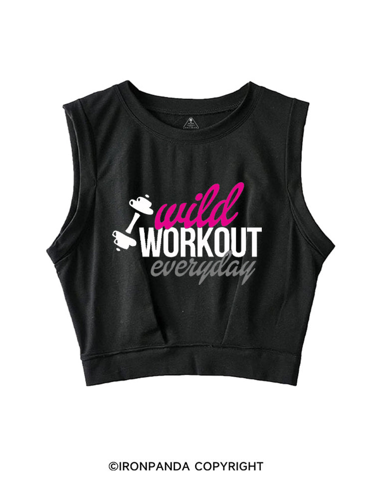 WILD WORKOUT EVERYDAY SLEEVELESS CROP TOPS