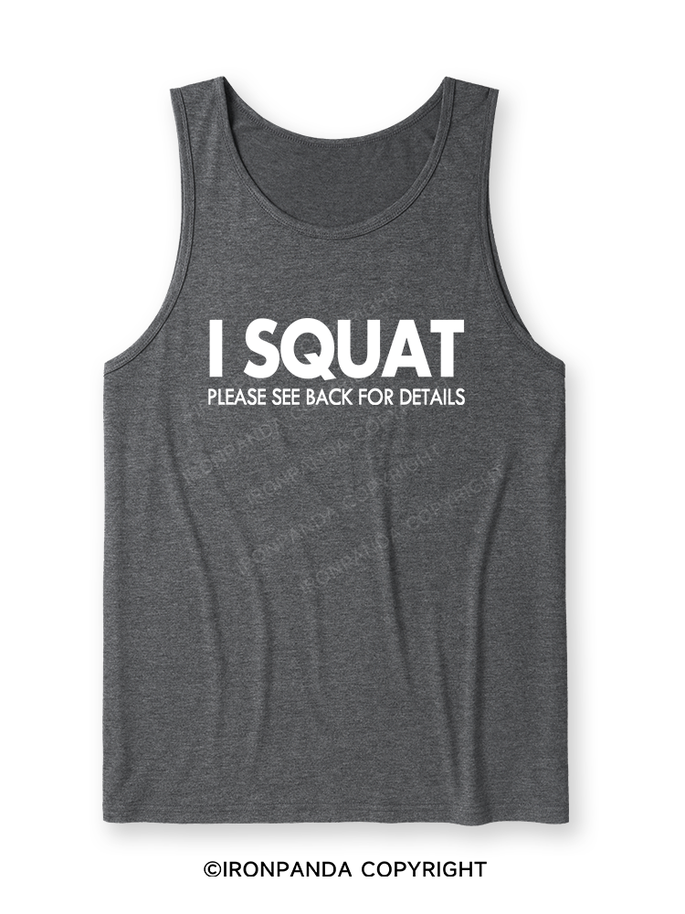 I SQUAT Ultra Soft Heather Tank