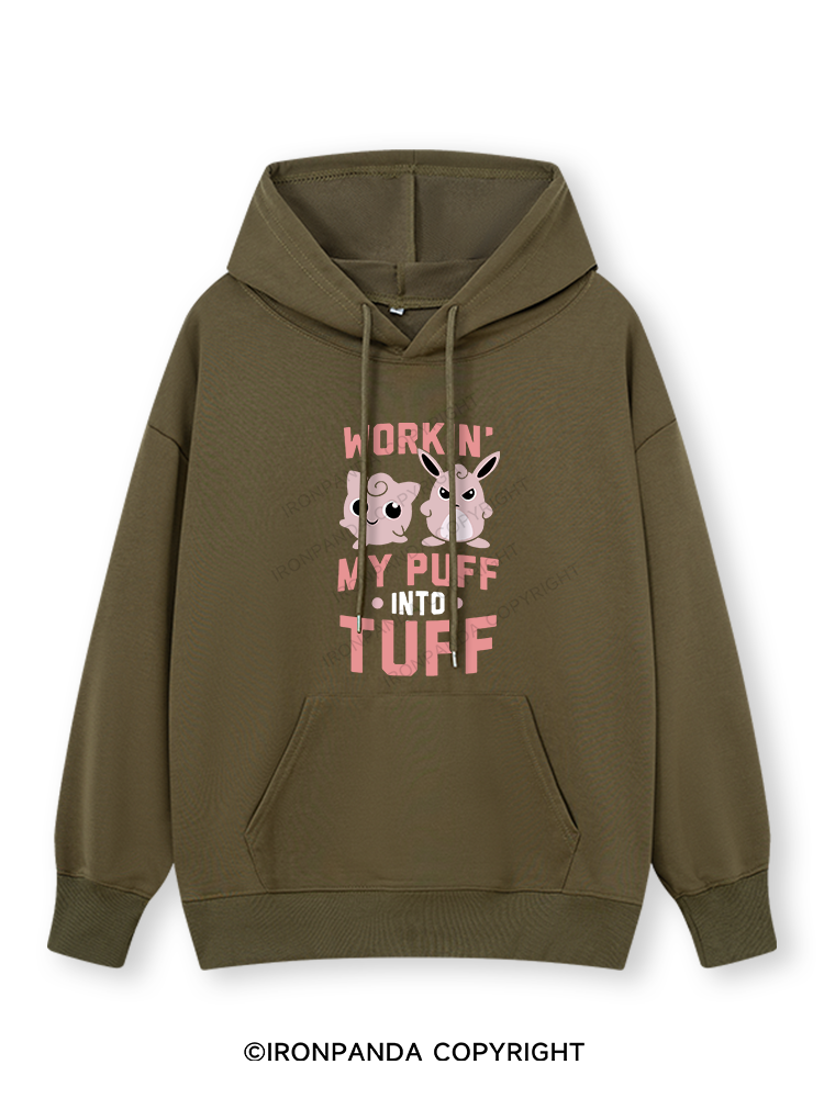 WORKIN MY PUFF INTO TUFF Classic Gym Hoodie