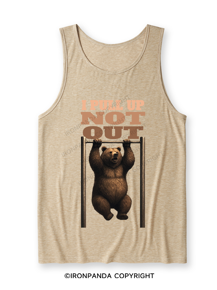 I PULL UP NOT OUT Ultra Soft Heather Tank