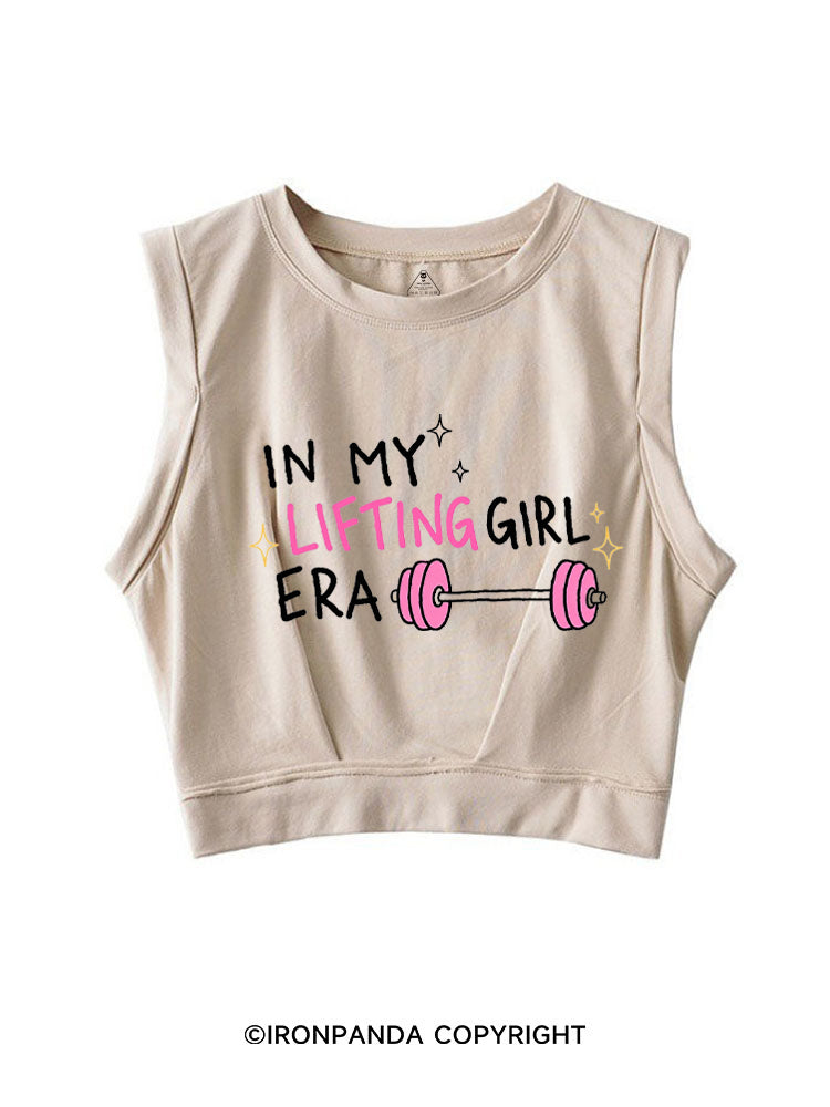 IN MY LIFTING GIRL ERA SLEEVELESS CROP TOPS