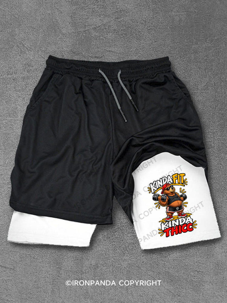 Kinda Fit Kinda Thicc Performance Training Shorts