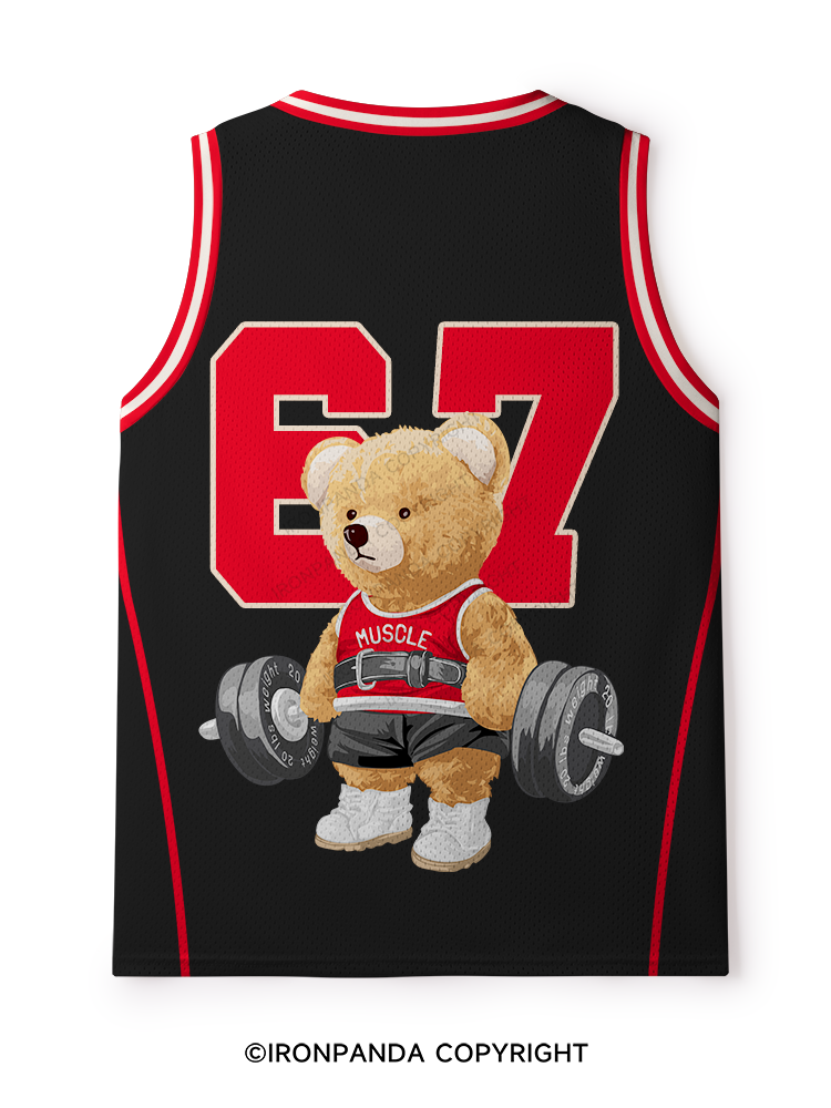 Exercise Bear Mesh Tank Top