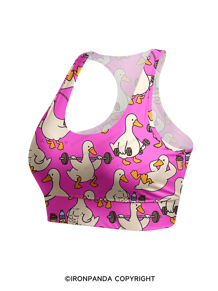 Quack Gym Racerback Sports Bra