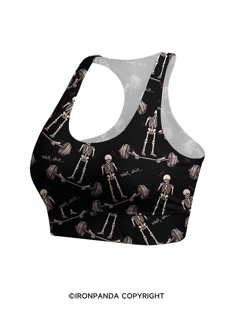 Well Shit Racerback Sports Bra