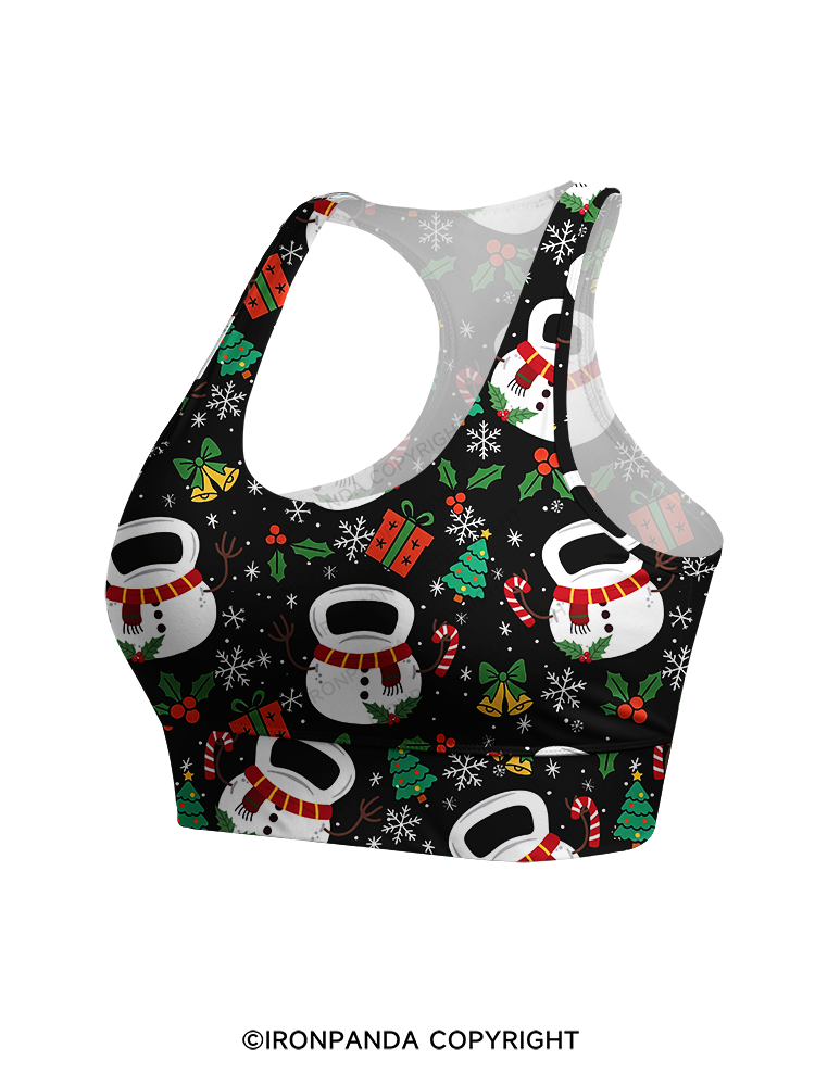 Frosty Kettlebell Racerback Sports Bra