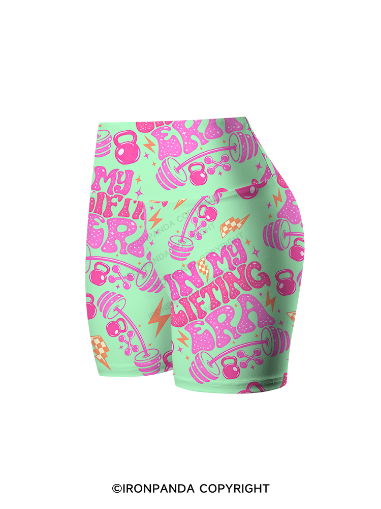 Lifting Is My Main Storyline Right Now Printed Yoga Cycling Shorts