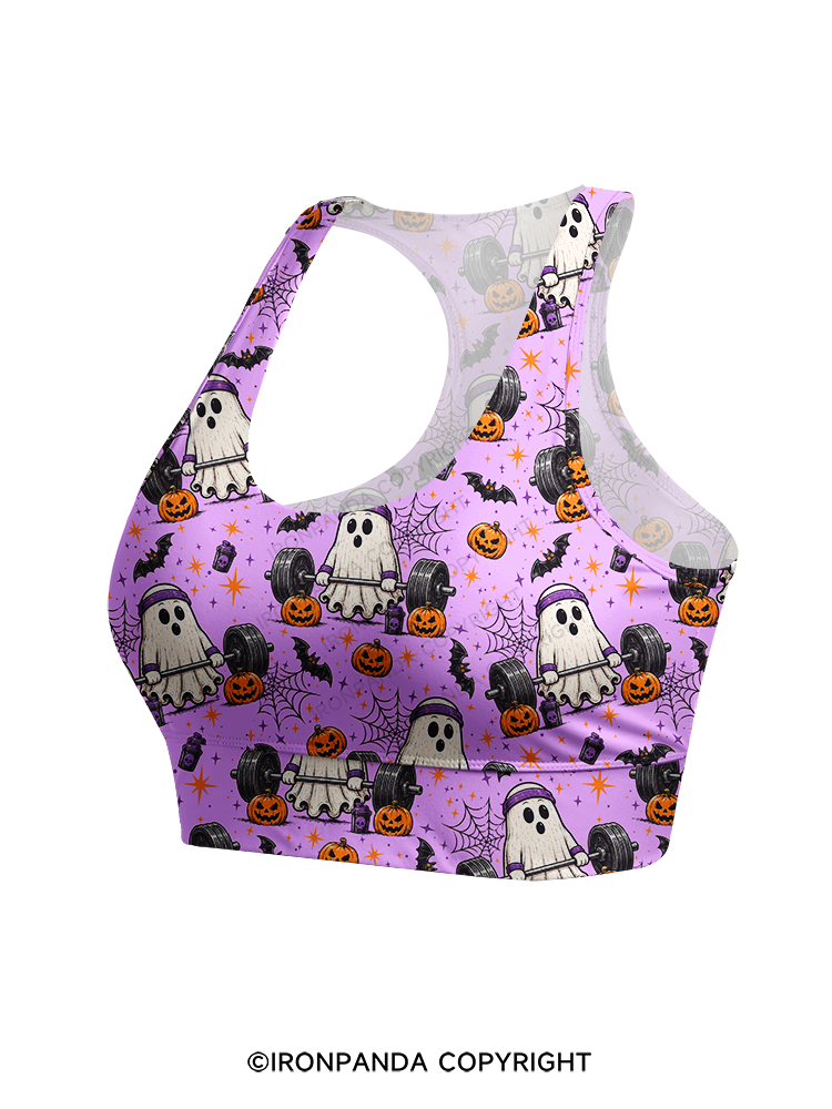 Creep It Lifting Ghost Racerback Sports Bra