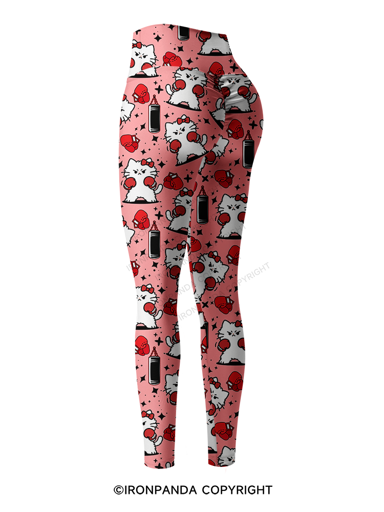 Tall Enough For Your Shins Printed Yoga Pants