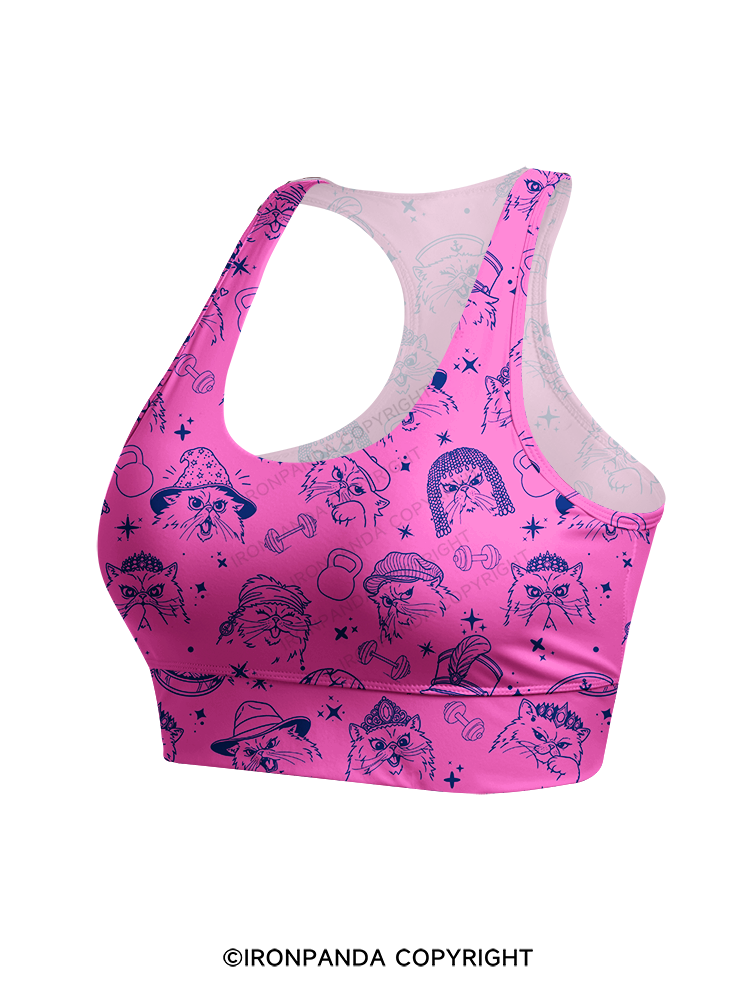 FITNESS COOL CATS Racerback Sports Bra