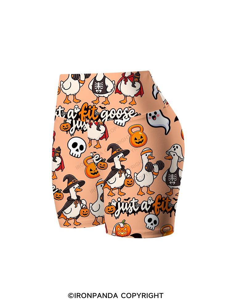 Just a Fit Goose Printed Yoga Cycling Shorts