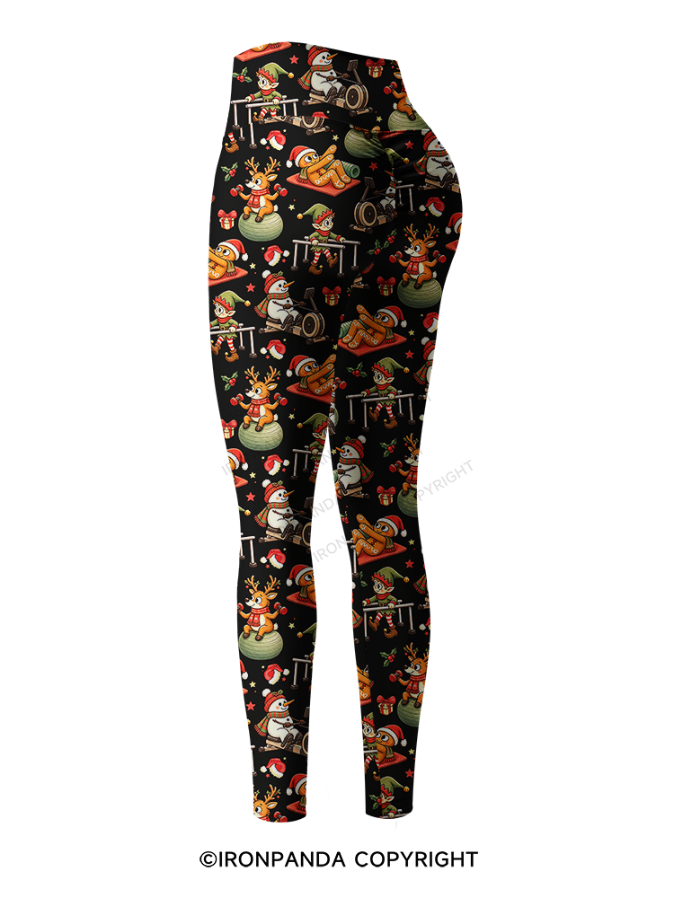 Physical Therapy Christmas Printed Yoga Pants