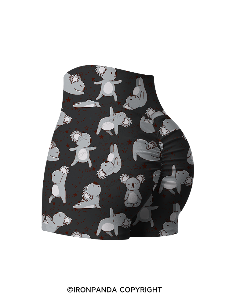 YOGA KOALAS Printed Yoga Shorts