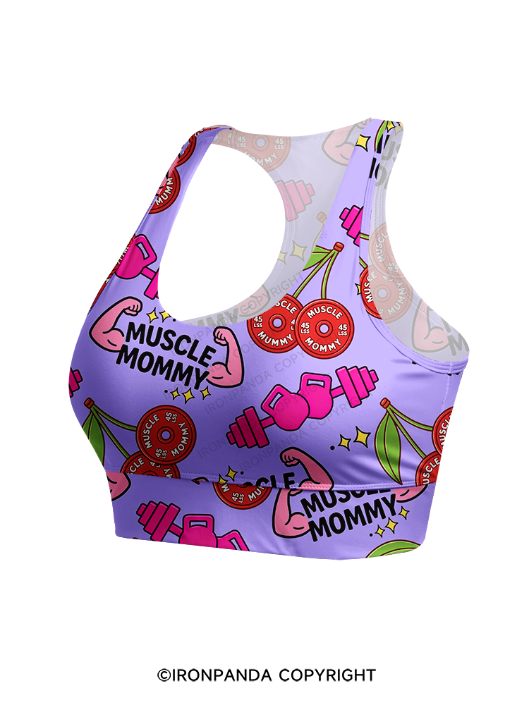 Muscle Mommy Racerback Sports Bra