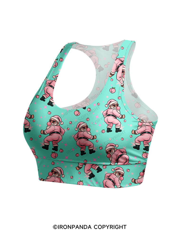 MERRY THICC-MAS Fitness Racerback Sports Bra