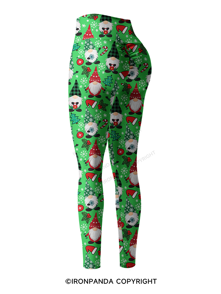 Sweating with my Gnomies Printed Yoga Pants