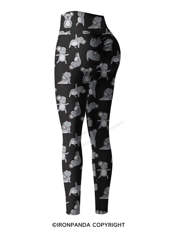 YOGA KOALAS Printed Yoga Pants