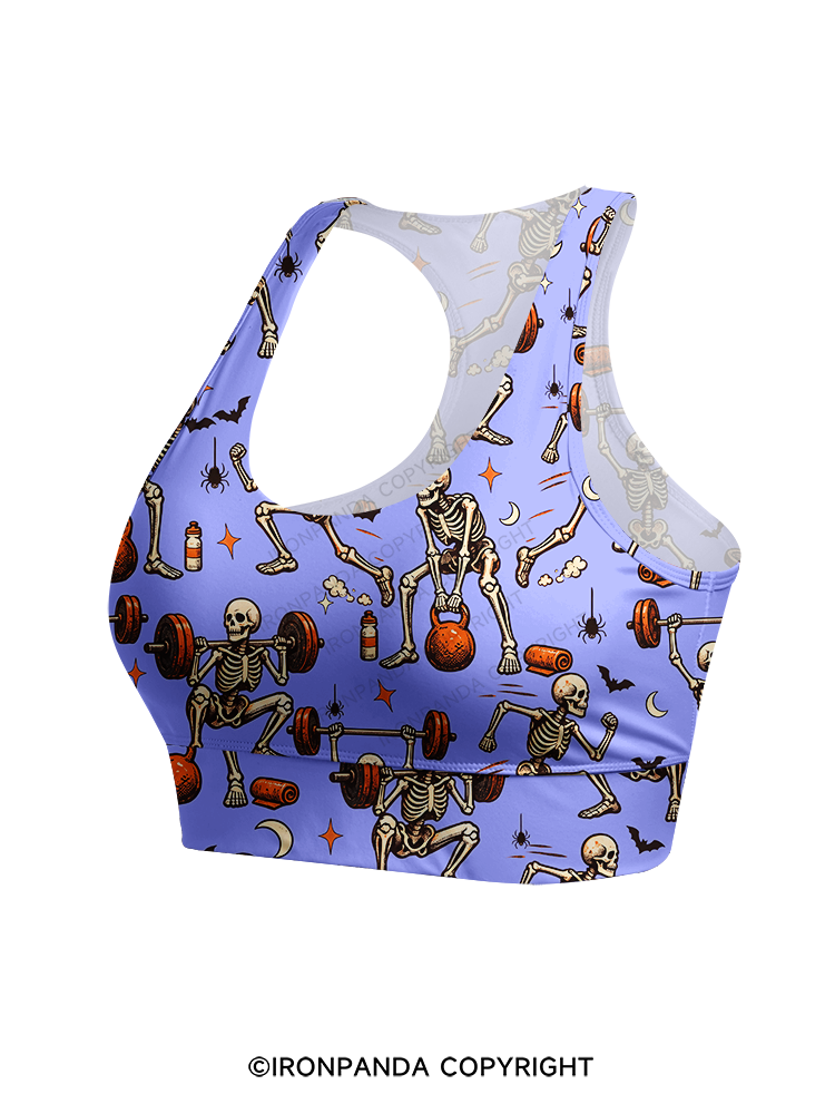 Spooky Exercise Racerback Sports Bra