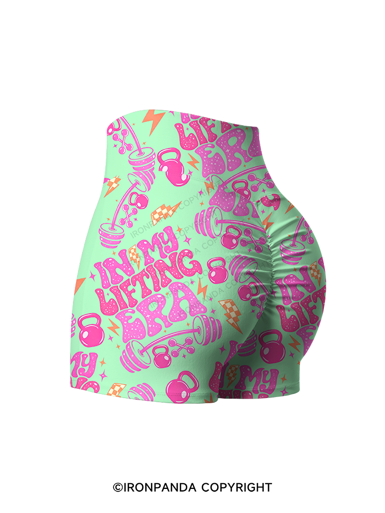 Lifting Is My Main Storyline Right Now Printed Yoga Shorts