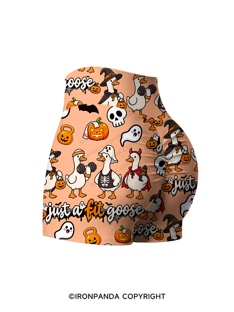 Just a Fit Goose Printed Yoga Shorts