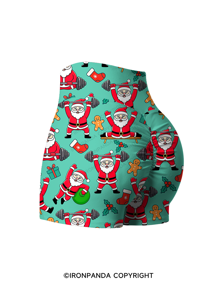 Santa Fitness Collection Printed Yoga Shorts