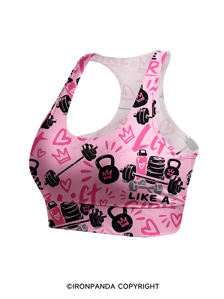 Lift Like a Girl Racerback Sports Bra