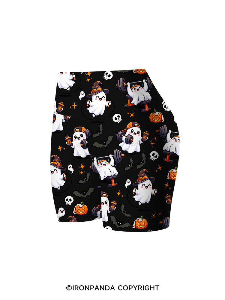 Cute Spooky Workout Printed Yoga Cycling Shorts