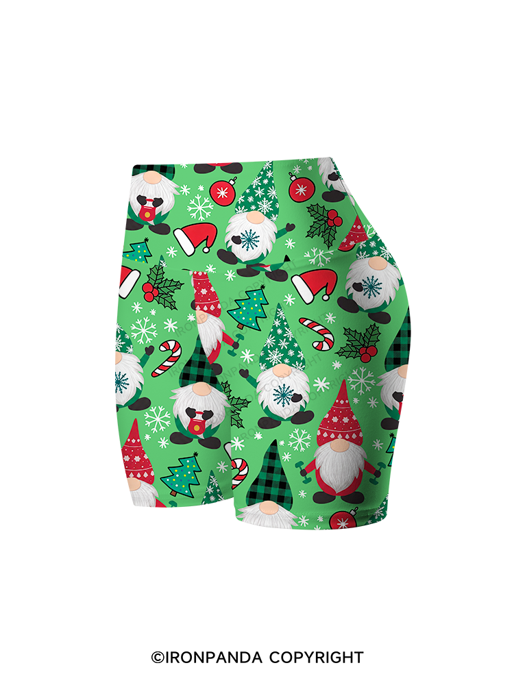 Sweating with my Gnomies Printed Yoga Cycling Shorts