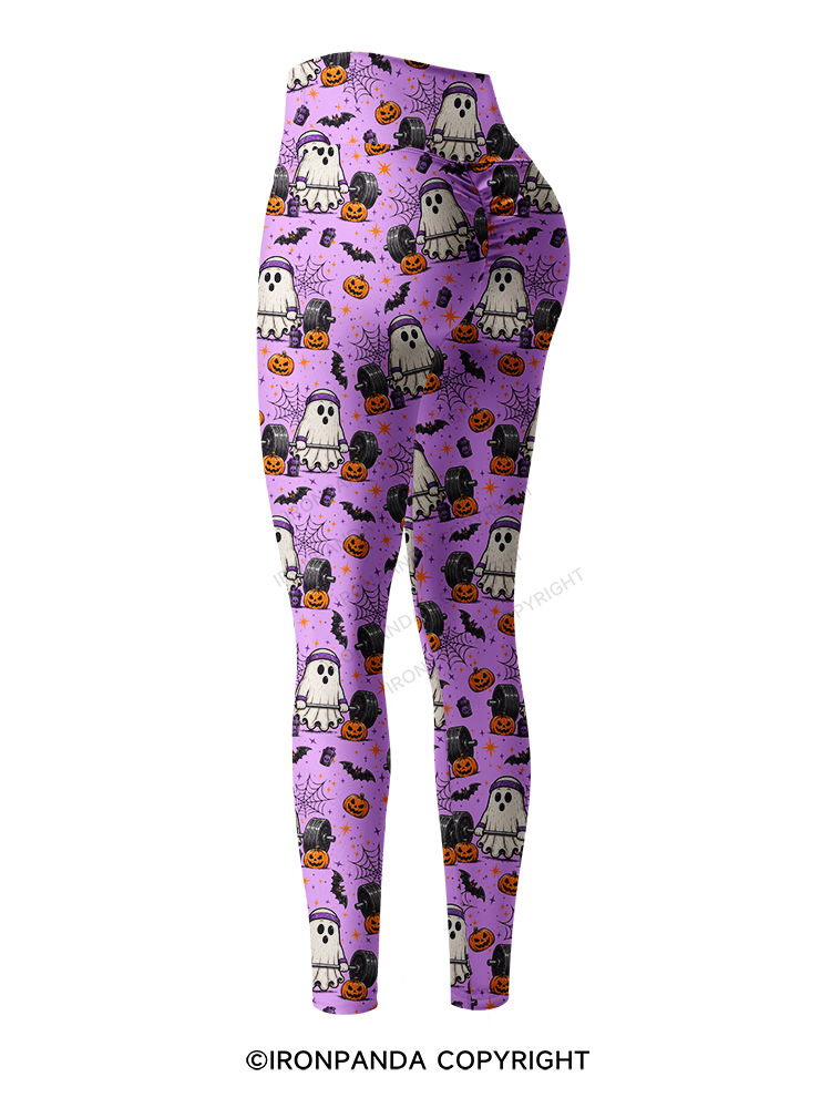 Creep It Lifting Ghost Printed Yoga Pants