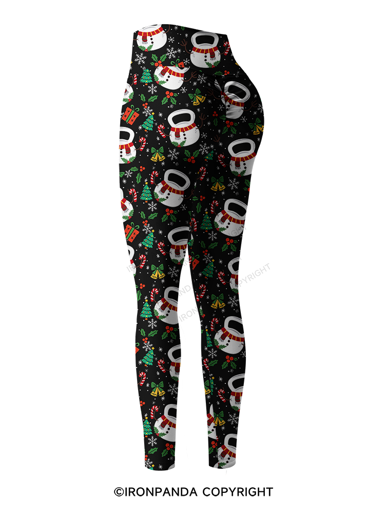 Frosty Kettlebell Printed Yoga Pants