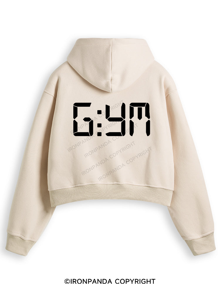 G:YM Fleece Crop Zip Up Hoodie