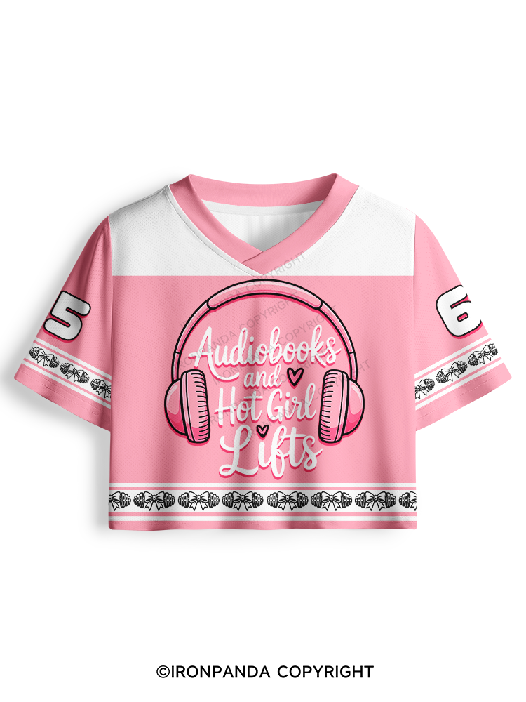 AUDIOBOOKS AND HOT GIRL LIFTS HEART Pro Mesh Jersey