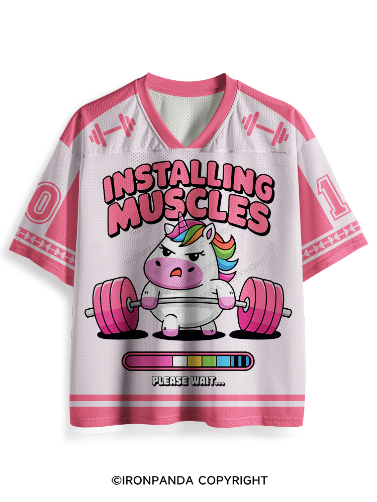 INSTALLING MUSCLES PLEASE WAIT…. GYM Mesh Jersey
