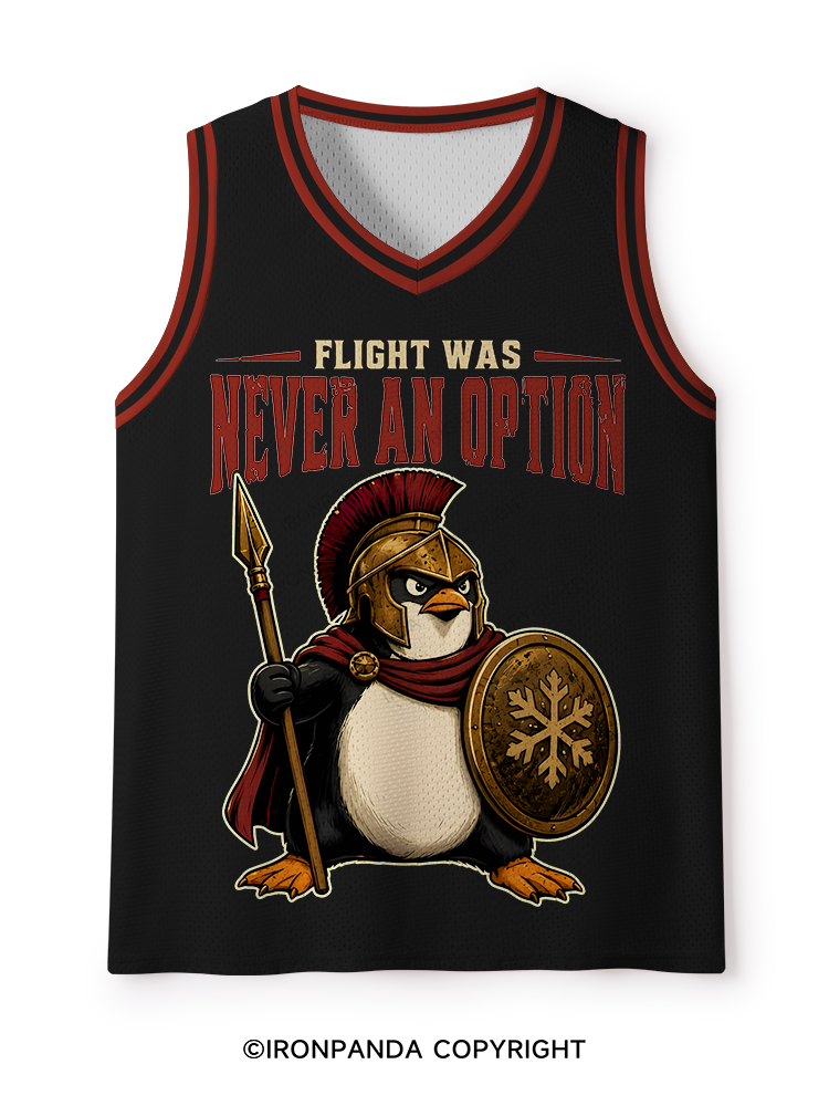 Flight Was Never an Option Spartan Penguin Warrior Mesh Tank Top