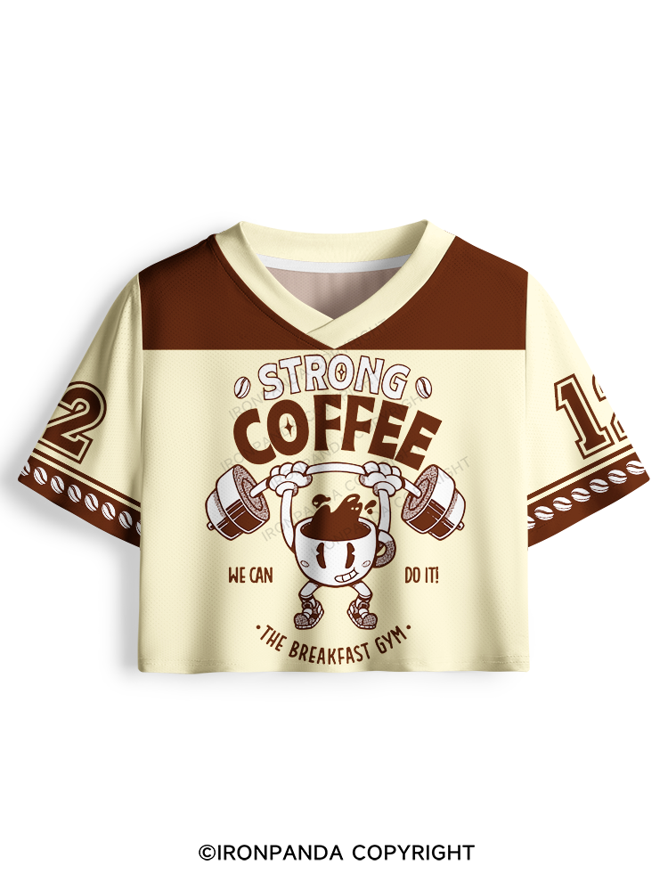 STRONG COFFEE THE BREAKFAST GYM Pro Mesh Jersey