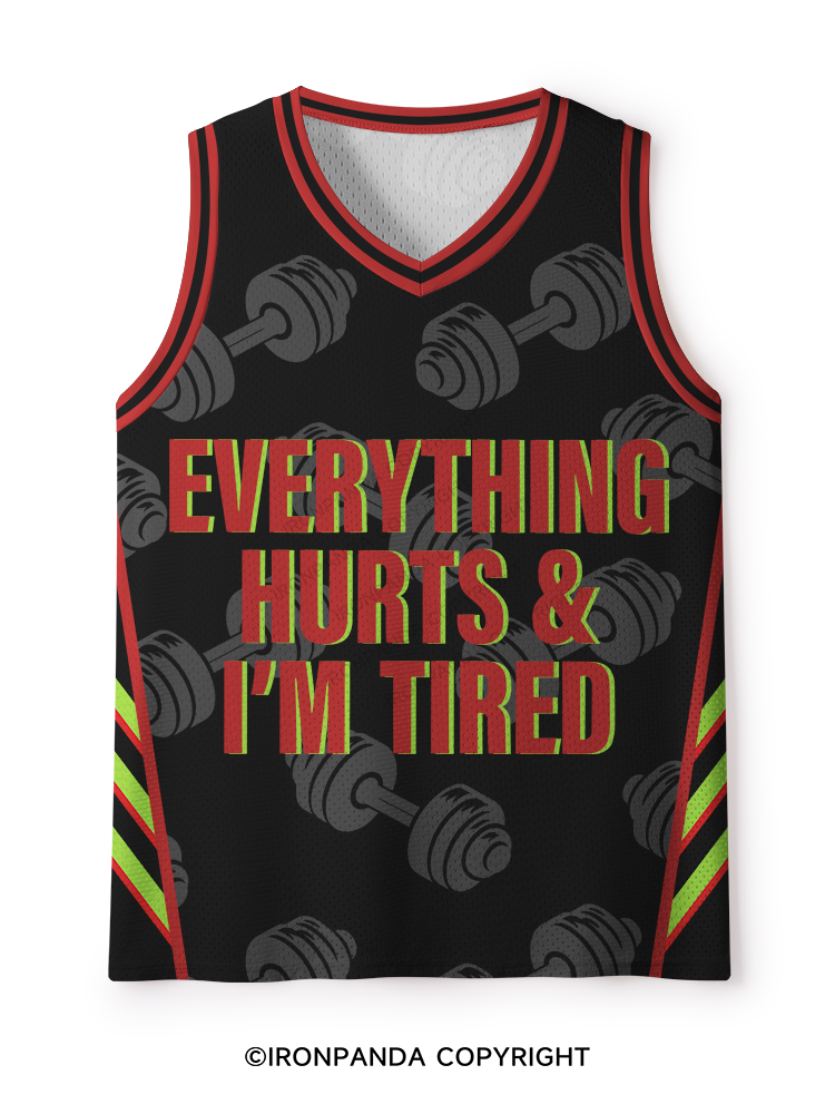 everything hurts and I'm tired Mesh Tank Top